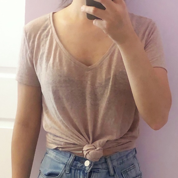 3 for $28🌼 H&M Basic Mauve pink short sleeves t-shirt - Picture 6 of 9